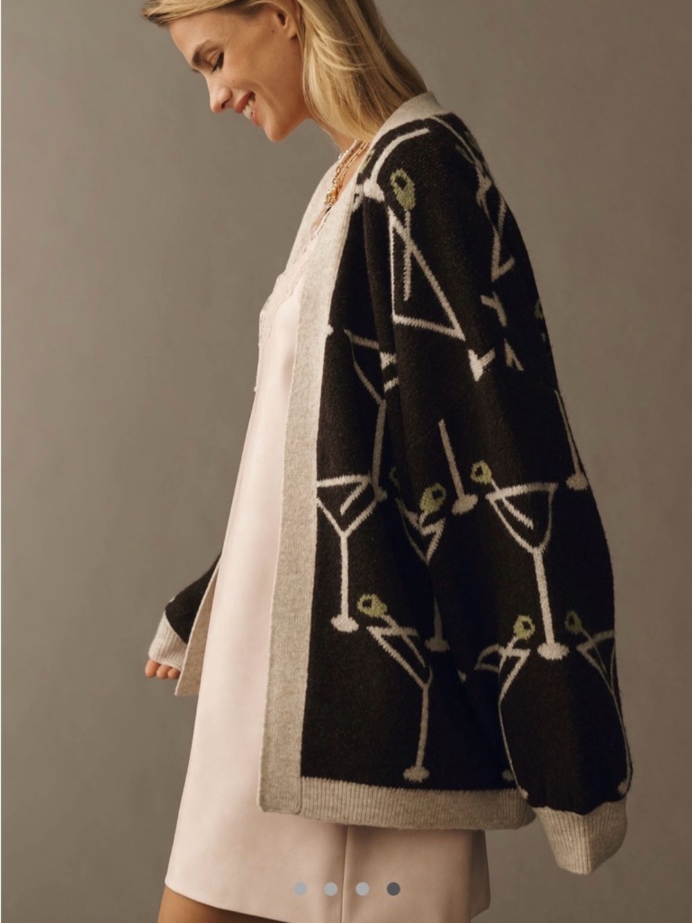 Bel Kazan Icon Cardigan Sweater - Anthropology - Black Martini
